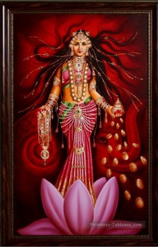 Populaire indienne œuvres - Lakshmi déesse de la fortune et de la prospérité